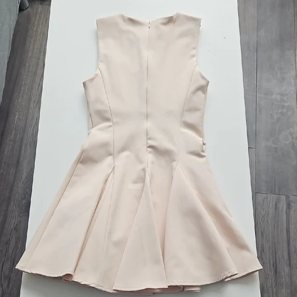 NWT Zara Elegant Cream Sleeveless Dress - Picture 8 of 8